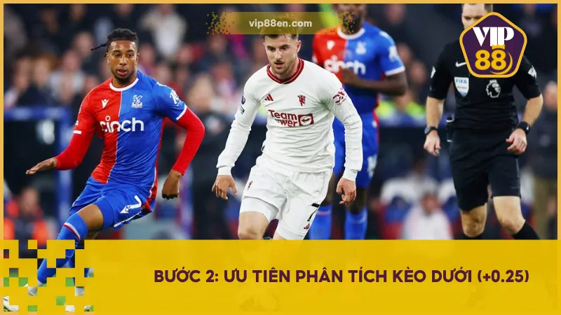 Phân tích kèo dưới (+0.25) giúp tân binh tìm ra đội có khả năng không thua