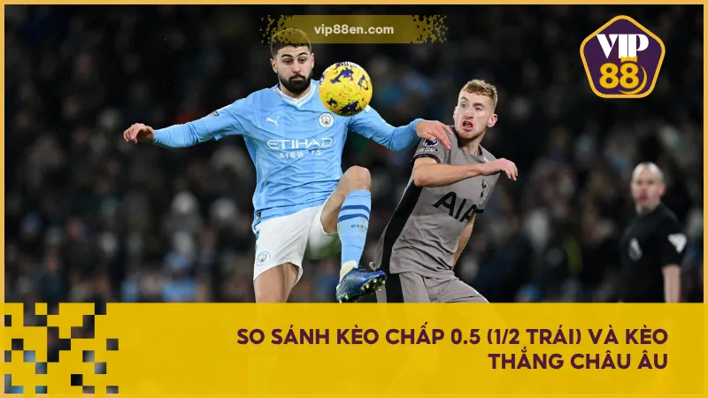 So sánh kèo chấp 0.5 (1/2 trái) và kèo thắng Châu Âu để có lựa chọn chuẩn hơn