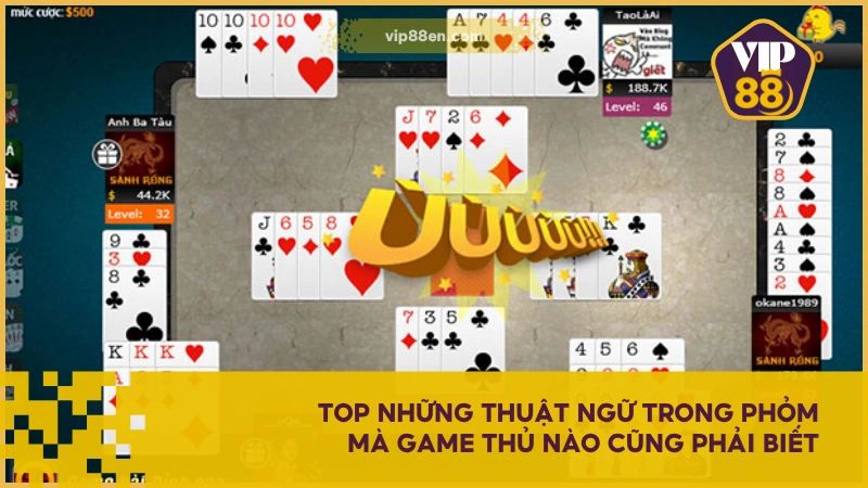 Top những thuật ngữ trong Phỏm mà game thủ nào cũng phải biết